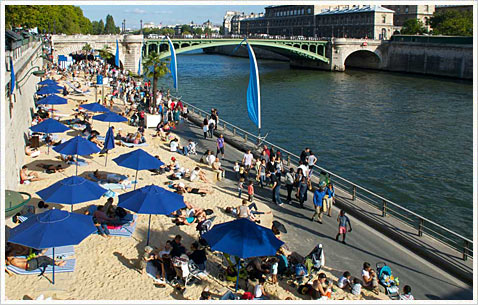 Пляжи в Париже