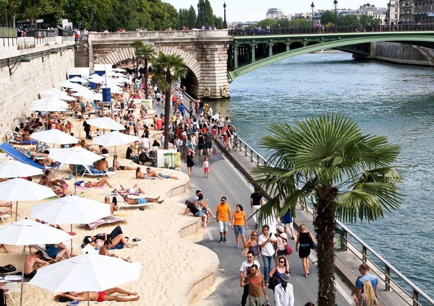 Городские пляжи в Париже